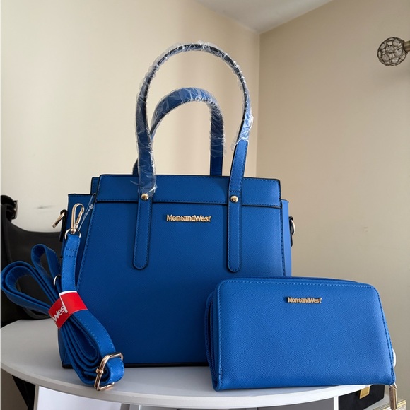 Montana West Handbags - New Montana West Cobalt blue purse and wallet